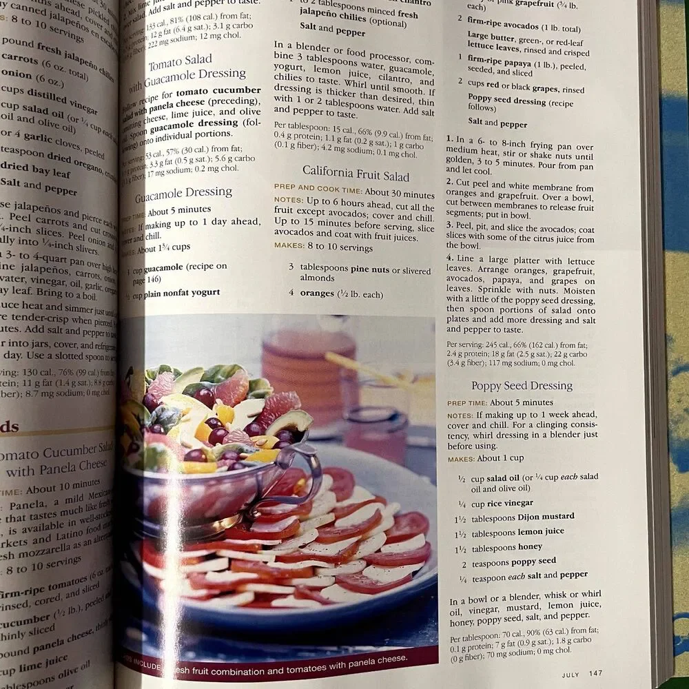 Sunset Recipe Annual 2000 Edition Hardcover Cook Book GUC